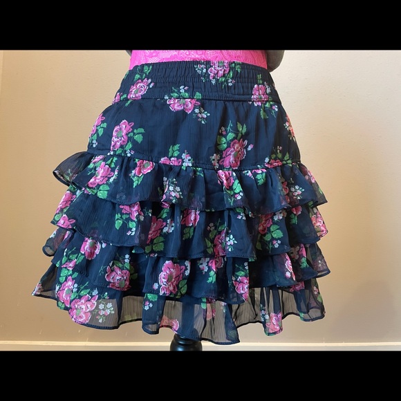 Y2K Style Floral Layered Skirt - Picture 5 of 5
